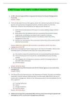 CMIT Exam 2026&sol;2027 &vert; 100 Practice Questions & Answers&comma; Verified Solutions&comma; Study Guide & Certification Exam Prep