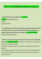 CMAA Exam 2026&sol;2027 &vert; Certified Medical Administrative Assistant Practice Questions & Answers&comma; Study Guide and Certification Exam Prep
