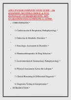Apea 3P Exam Complete Study Guide &ndash; 186 &NewLine;Questions&comma; Multiple Choice&comma; & Full &NewLine;Rationales &lpar;Np Board Review&rpar;&comma; 100&percnt; &NewLine;Guaranteed Pass &vert;&vert; Complete A&plus; Guide&period;