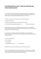 Nur 3028 Essentials Exam 1 Practice Questions And Study Guide 2026&sol;2027