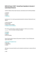 NUR 612 Exam 4 Study Guide 2027 &vert; Practice Questions&comma; Answers & Rationales &vert; Nursing Exam Preparation