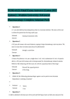 NURS 6521 Advanced Pharmacology Final Exam Study Guide &vert; Walden University &vert; Practice Questions&comma; Answers & Rationales