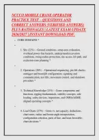 Nccco Mobile Crane Operator &NewLine;Practice Test &ndash; Questions And &NewLine;Correct Answers &lpar;Verified Answers&rpar; &NewLine;Plus Rationales &vert; Latest Exam Update &NewLine;2026&sol;2027 &vert; Instant Download Pdf&period; 