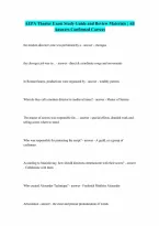 AEPA Theater Exam Study Guide Question and answers verified to pass Complete Questions and Verified Answers