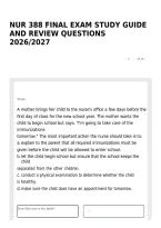 Nur 388 Final Exam Study Guide And Review Questions 2026&sol;2027