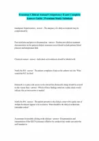Clinical Annual Competency Exam Fresenius Complete Answered guide 100 Correct Answers Verified A Graded