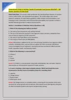 Comprehensive Guide to Nutrition&comma; Health & Sustainable Food Systems 2026&sol;2027 &ndash; 100 &NewLine;Practice Questions & Study Guide