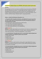 Comprehensive Pediatric Primary Care 2026&sol;2027&colon; 100 Practice Questions with Answers 