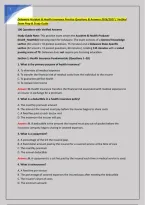 Delaware Accident & Health Insurance Practice Questions & Answers 2026&sol;2027 &vert; Verified &NewLine;Exam Prep & Study Guide 