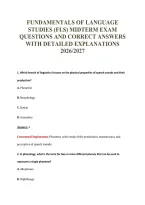 FLS Exam Package Deal 100&percnt; Verified 2026&sol;2027