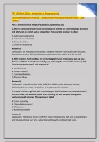 ENT 101 Week 2 Quiz &ndash; Introduction to Entrepreneurship &NewLine;Toronto Metropolitan University &ndash; Comprehensive Practice Exam & Study Guide &ndash; 2026 &NewLine;Update
