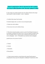 Mosbys Comprehensive Review Questions for the Canadian PN Exam Verified Questions with 100 Correct Answers Graded A