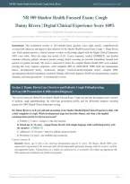 NR 509 WEEK 7 SHADOW HEALTH COUGH FALL 2026&sol;2027 &vert; A Grade Package Deal &vert; Danny Rivera Complete Transcript & Solutions &vert; Pass Guaranteed - A&plus; Graded