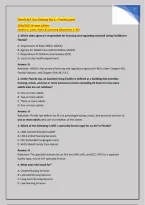 Florida ALF Core Training Test 2 &ndash; Practice Exam &NewLine;2026&sol;2027 Newest Edition &NewLine;Section 1&colon; Laws&comma; Rules & Licensing &lpar;Questions 1&ndash;25&rpar; 