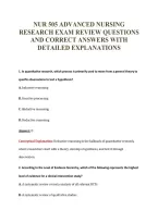 Nur 505 Exam Package Deal 100&percnt; Verified 2026&sol;2027
