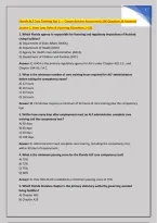 Florida ALF Core Training Test 3 &mdash; Comprehensive Assessment &lpar;100 Questions & Answers&rpar;