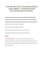 Nur 200 Exam Package Deal 100&percnt; Verified 2026&sol;2027