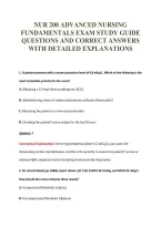 Nur 200 Exam Package Deal 100&percnt; Verified 2026&sol;2027