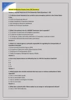 Hazmat Certification Practice Exam &lpar;100 Questions&rpar;