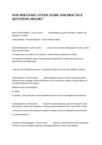 Nur 3028 Exam 1 Study Guide And Practice Questions 2026&sol;2027