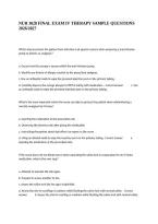 Nur 3028 Final Exam Iv Therapy Sample Questions 2026&sol;2027