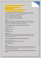 Hondros NUR 160 Exam 2 &ndash; Comprehensive Practice Exam &NewLine;Fundamental Concepts of Practical Nursing II &NewLine;2026&sol;2027 Newest Edition &NewLine;100 Questions with Verified Answers & Detailed Rationales