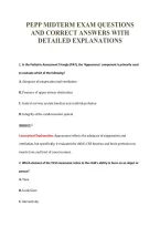 Pepp Midterm Exam Questions&NewLine;And Correct Answers With&NewLine;Detailed Explanations