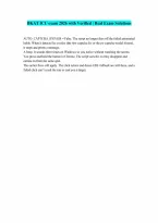 BKAT ICU exam 2026 with 100 correct answers Verified Latest Update