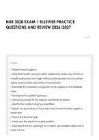 Nur 3028 Exam 1 Elsevier Practice Questions And Review 2026&sol;2027