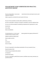 Nur 3028 Medication Administration Practice Questions 2026&sol;2027