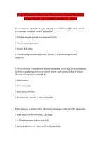 Chapter 14 Care of Patients with Disorders of the Lower Respiratory System Question and answers 100 correct Exam with correct Answers