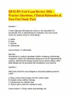 HESI RN Exit Exam Review 2026 &ndash; Practice Questions&comma; Clinical Rationales & Pass-Fast Study Pack