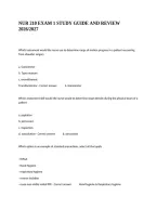 Nur 210 Exam 1 Study Guide And Review 2026&sol;2027