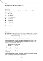 Maths Multiple Choice Questions &period;&lpar;30 marks&rpar;&period;