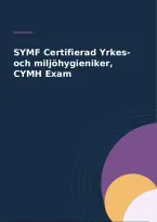 SYMF Certifierad Yrkes- och milj&ouml;hygieniker&comma; CYMH Exam