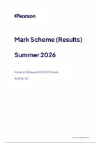 Edexcel A Level Greek Paper 1 Mark Scheme 2026