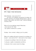 WGU D174 Chapter 1 Study Guide Questions &vert; Marketing Management Practice & Revision