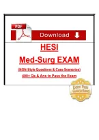 HESI Medical-Surgical Exam Study Guide &vert; NGN-Style Questions & Case Scenarios &lpar;400&plus; Q&A&rpar;
