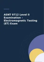 ASNT 9712 Level II Examination &ndash; Electromagnetic Testing &lpar;ET&rpar; Exam