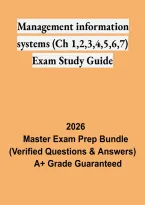 Management Information Systems Chapters 1&ndash;7 Exam Study Guide &ndash; Key Concepts&comma; Practice Questions & Review