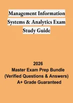 Management Information Systems & Analytics Exam Study Guide &ndash; Business Intelligence&comma; Data Analytics & Practice Questions