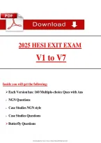 2025 Hesi Exit Exam &NewLine;V1 To V7