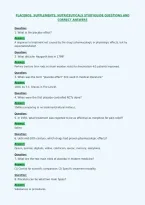 Placebos&comma; Supplements&comma; Nutriceuticals Studyguide Questions And&NewLine;Correct Answers