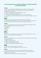 Pn Vati Nursing Care Of Children Completed Studyguide Questions&NewLine;And Correct Answers
