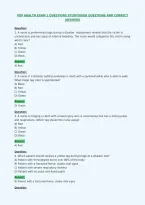 Pop Health Exam 1 Questions Studyguide Questions And Correct&NewLine;Answers