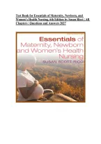 Test Bank for Essentials of Maternity&comma; Newborn&comma; and Women&rsquo;s Health Nursing&comma; 6th Edition by Susan Ricci &vert; All Chapters &vert; Questions and Answers 2027