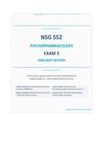 NSG 552 Psychopharmacology Exam 3 2026&sol;2027 &vert; Complete Accurate Questions with Rationales &vert; Graded A&plus; &vert; Instant Download