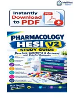 Pharmacology HESI V2 Exam Questions and Answers with Detailed Rationales &vert;&vert; 2026&sol;2027 Updated
