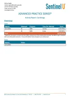 SIM Harry Miller&colon; Activity Report&colon; Cardiology &vert; APS Completed 100&percnt; Latest &vert; American Sentinel University&period;&NewLine;