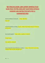 Rbt Practice Exam&colon; 100&percnt; Expert Verified Study &NewLine;Guide Real Testing 2026&vert;2027 Questions Detailed &NewLine;Answers And Instructor Note For A&plus; &NewLine;Guaranteed Pass